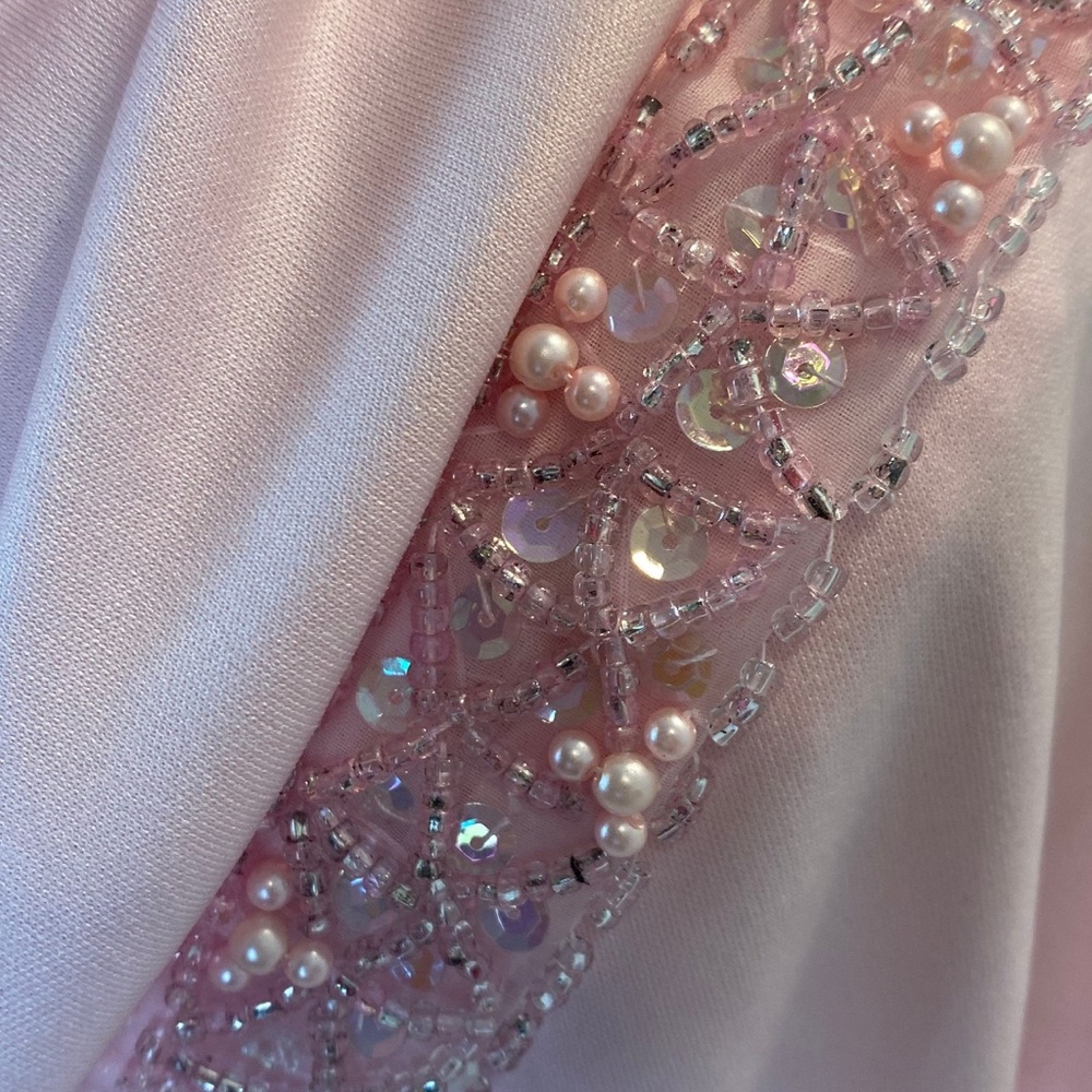 1970s Pink Maxi Dress / 1970s Dress - plus size - Picture 6 of 6